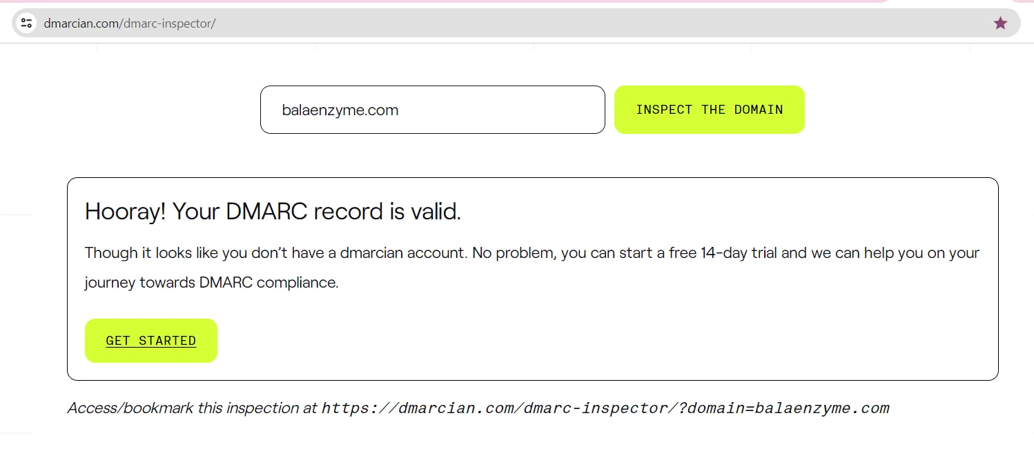 DMARC record checker