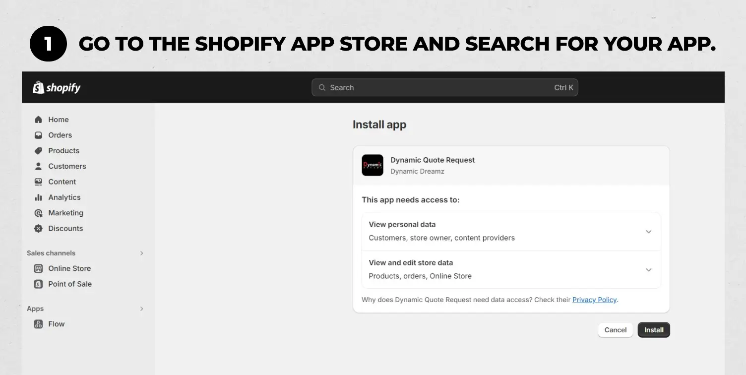 Step: 1 Go to the Shopify app store and search for your app