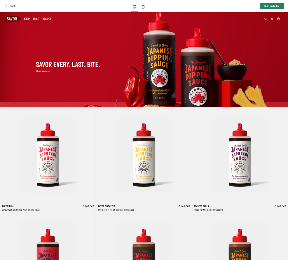 Savor Theme Image