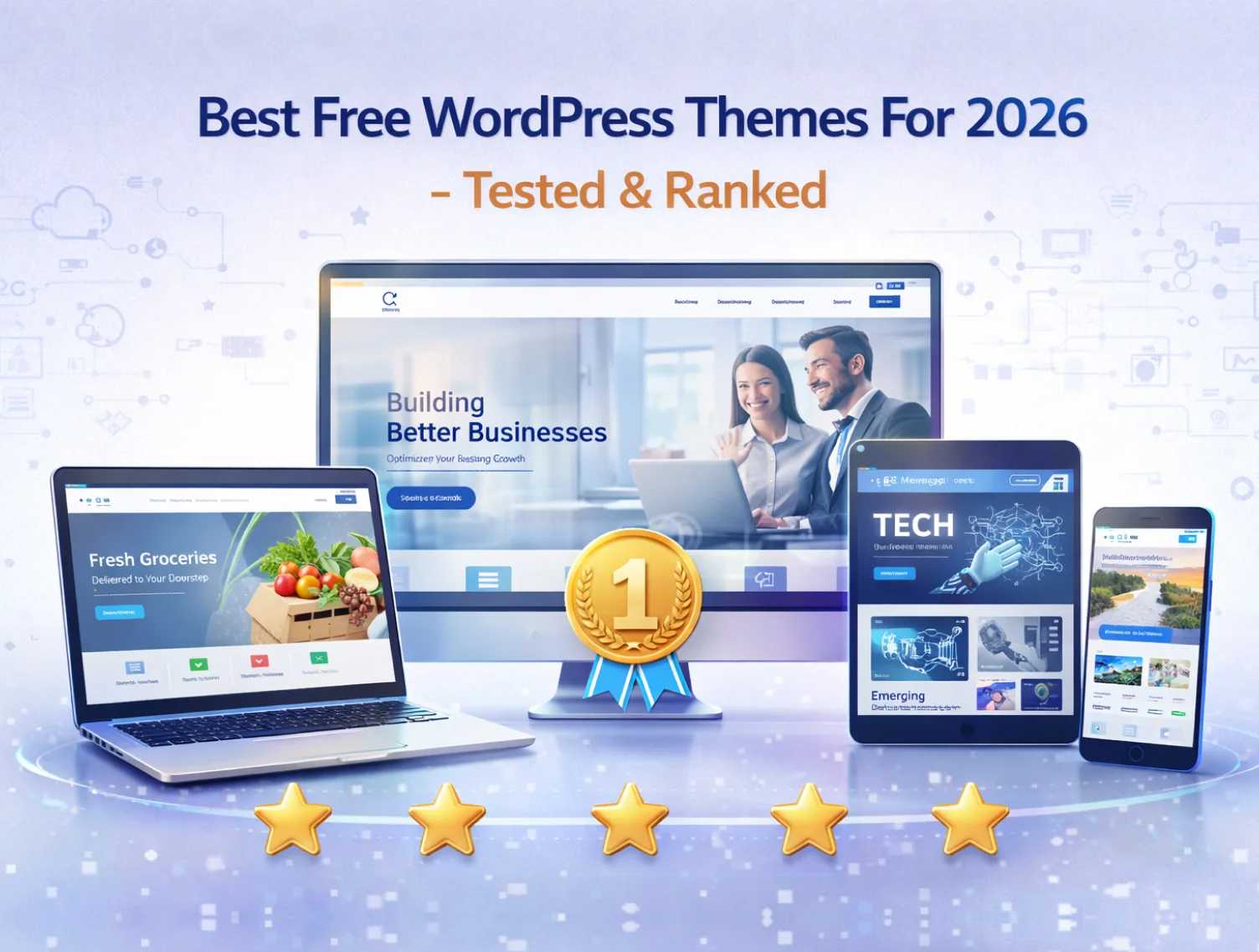 Best Free WordPress Themes For 2026- Tested & Ranked